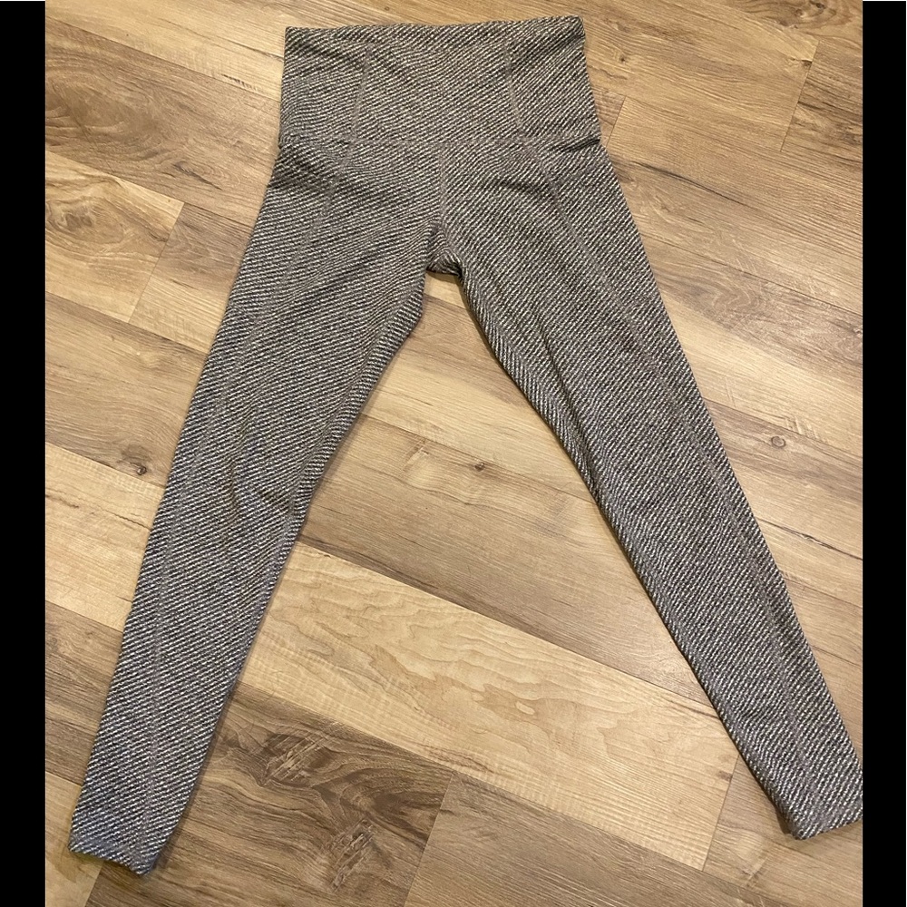 Champion leggings black/white knit stretch legging, great feel/fit, size small